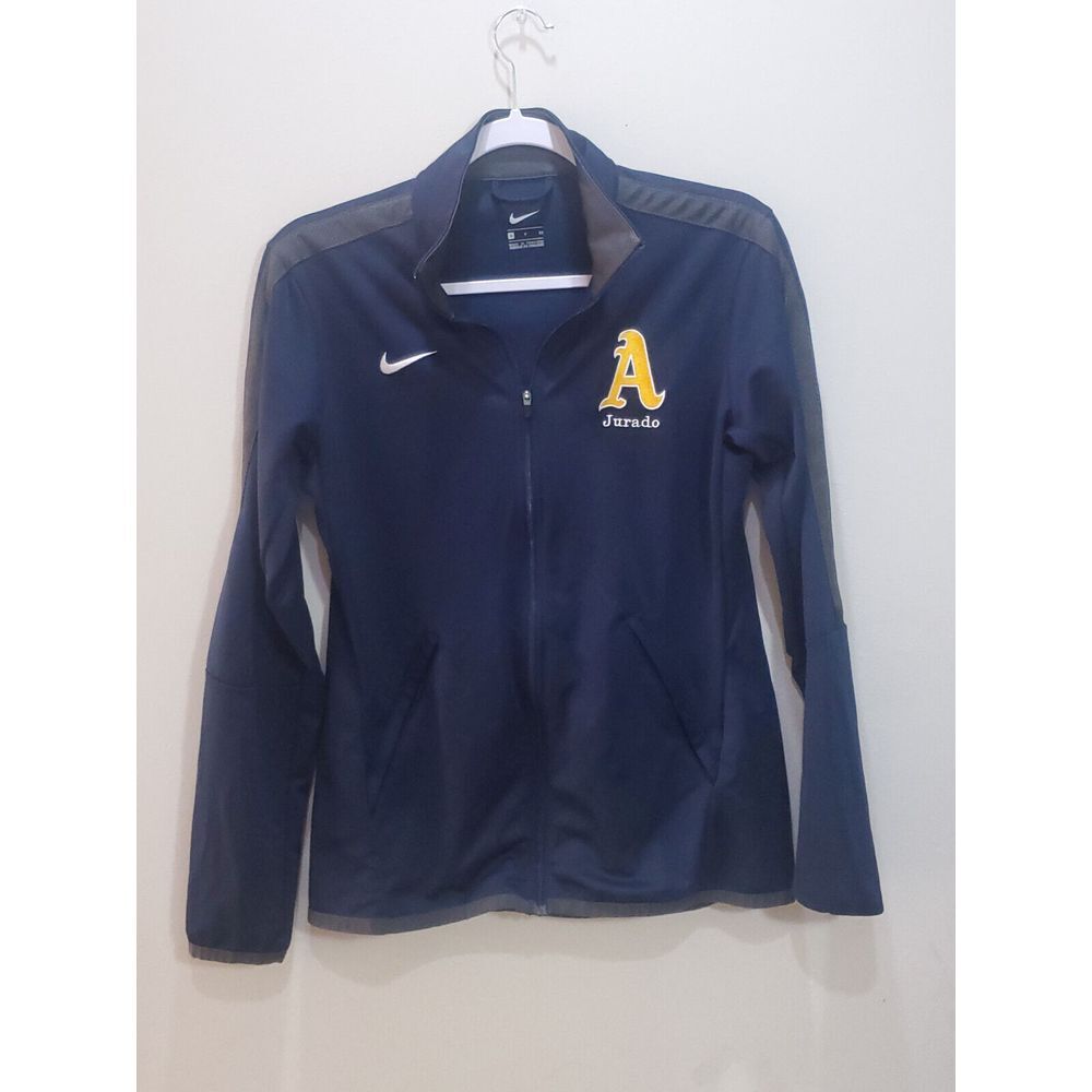 Nike Sweatshirt Womens S Navy Full Zip Windbreaker Football NCAA Sport Polyester